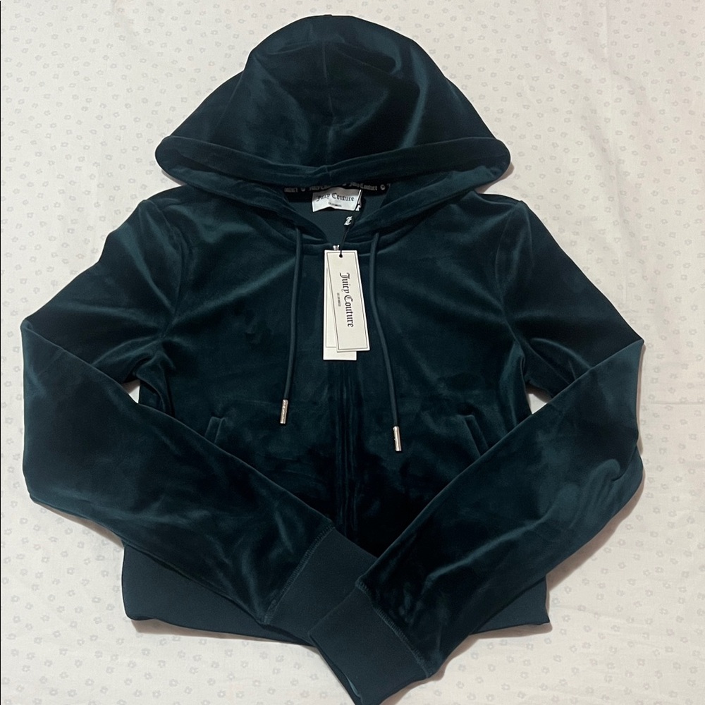 Juicy Couture Deep Green Velour Jacket NWT Y2K